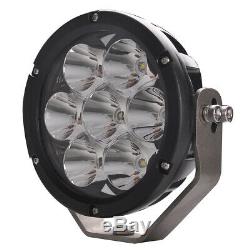 2X 7inch 70W Round LED Work Light Spot Driving Fog Lamp Offroad Tractor ATV 4X4