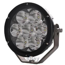 2X 7inch 70W Round LED Work Light Spot Driving Fog Lamp Offroad Tractor ATV 4X4