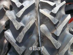 (2) 11.2x28 FORD JOHN DEERE Tractor Tires withtubes & (2) 550x16 3 rib withtubes