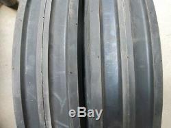 (2) 12.4x28 FORD JUBILEE 2N 8N Tractor Tires with Wheels & (2) 550x16 3 rib withtube