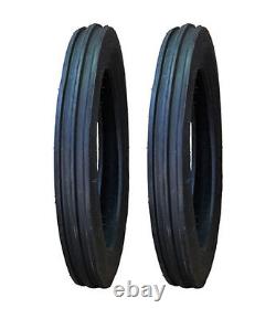 2 New 4.00-19 4-19 D/S Front Tractor Tires &Tube fits Ford 8N 9N 400 19 DS5153