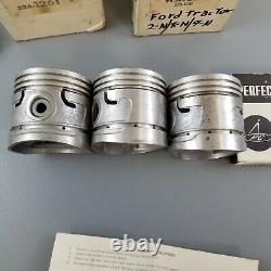 3 New NOS Perfect Circle PISTONS Fits Ford 2N 8N 9N Tractor 226-1261 Vintage
