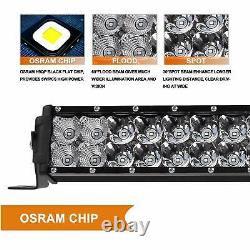 54 LED Light Bar+ 40.5''+ 4x4 Pods Combo For Hummer H1 H2 H3 Humvee AM 52/40/4