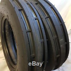 5.50-16, 5.50X16 (2 -TIRES) FORD 6 Ply 3 Rib Tractor Tires withTubes 5.50-16