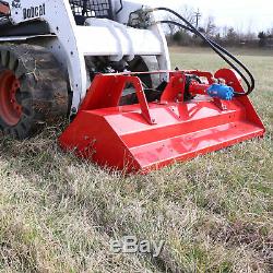60 Hydraulic Skid Steer Flail Mower For Maintaining Fields With Tractor Loaders