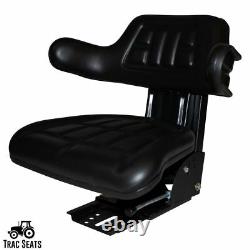 Black Ford / New Holland 4000 4100 4110 4600 4610 Waffle Tractor Suspension Seat