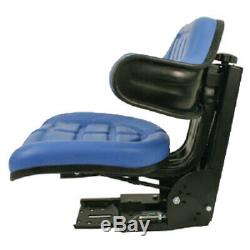 Blue Ford / New Holland 600, 601, 800, 801 Wrap Back Tractor Suspension Seat #wd
