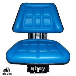 Blue Tractor Suspension Seat Fits Ford / New Holland 4000 4100 4110 4600 4610