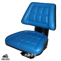 Blue Tractor Suspension Seat Fits Ford / New Holland 4000 4100 4110 4600 4610