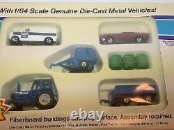 ERTL Ford Dealership Die-Cast 164 Scale PLAY SET Van Mustang Wagon Tractor NIB