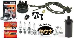 Electronic Ignition Kit & Hot Coil Ford 8N Tractor Side Mount Distributor