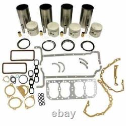 Engine Rebuild Kit Less Bearings. 090 Liners Compatible with Ford 2N 9N 8N