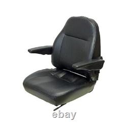 Fits Ford/New Holland Tractor Seat Assembly withArms Black Vinyl