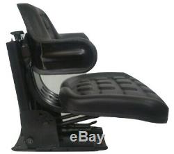 Ford 3000 3600 3610 3900 3910 Black Universal Tractor Suspension Seat #iap