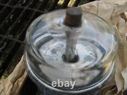 Ford diesel tractor glass fuel bowl rare