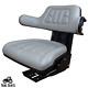 Grey Tractor Suspension Seat Fits Ford / New Holland 600 601 800 801 860
