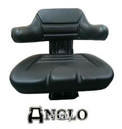 NEW Tractor Seat Sprung Armrest Comfortable Backrest Suspension Black Ford MF