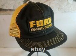 NOS Vintage Ford Tractors Equipment Snapback Trucker Hat Cap 70s RARE K Products