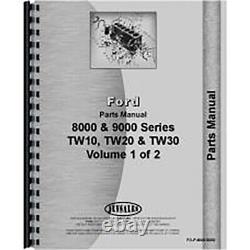New Parts Manual Fits Ford TW 20 Tractor
