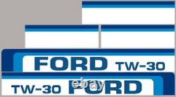 New Tw30 Ford Tractor Hood Decal Kit Tw30 High Quality Long Lasting Decals