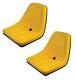 New Yellow Set Of 2 Seats For John Deere Gator Tm333yl Bobcat Skid Steer Case-ih