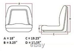 New Yellow Set of 2 Seats for John Deere Gator TM333YL Bobcat Skid Steer Case-IH