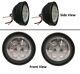 Pair Led Flat Top Fender Lights For Ford 6600, 6610, 6700, 6710, 7600, 7610