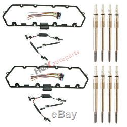 Powerstroke Diesel Glow Plug Set-Gaskets Harnesses+8 Plugs for 97-03 Ford 7.3L