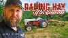 Raking Hay With Vintage 50 S Ford Tractor And New Holland Rolla Bar Rake
