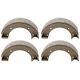 Sba328100021 Set Of Four (4) Brake Shoes Fits Ford Tractors 1300 1310 1500 1510