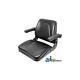 T500bl Universal Seat With Slide & Flip-up Armrests For Tractors, Equipment, Mower