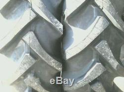 TWO 12.4x24 FORD, JOHN DEERE R 1 8 ply Tube Type Tractor Tires