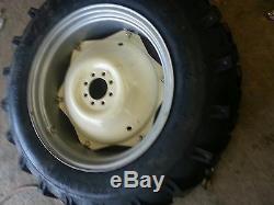TWO 12.4x28 Massey, Ford R 1 Tractor Tires for Replacement Spin Out Wheels