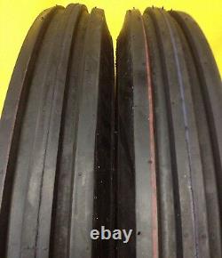 TWO 4.00-19 400-19 400x19 F-2 Tri 3 Rib Front Tractor Tire FORD 2N 9N