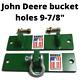 Tractor New Item Double Bucket Hooks And Shackle John Deere Green Bolt On