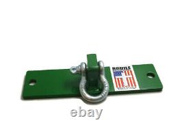 Tractor NEW ITEM double bucket hooks and shackle John Deere green bolt on