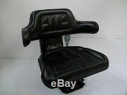 Tractor Seat FORD BLACK Waffle, FarmTractor, Universal Fit, Spring Suspension #IA
