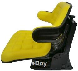 Yellow Tractor Suspension Seat For John Deere 5200 5210 5300 5310 5400 5410 #iep